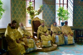 Служение викариев Астанайской епархии в неделю Всех святых, в земле Русской просиявших