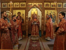 Архипастырское богослужение в день праздника святого великомученика и целителя Пантелеимона