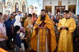 Молебен на начало учебного года в Коснтантино-Еленинском кафедральном соборе