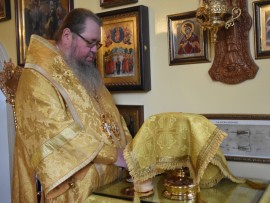 Архиерейская Литургия в праздник святого Александра Невского