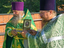 Мощи преподобного Сергия Радонежского принесены в Павлодар. Торжества в главном храме Павлодарской епархии