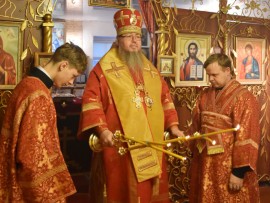 Литургия в праздник святого великомученика Георгия Победоносца в с. Соколовка