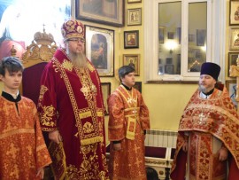 День памяти великомученицы Варвары почтили в Кафедральном соборе Петропавловска