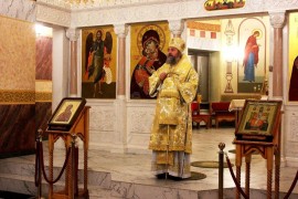 В праздник Рождества Христова архиепископ Кокшетауский и Акмолинский Серапион совершил Литургию в кафедральном соборе Воскресения Христова г. Кокшетау