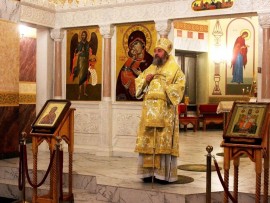 В праздник Рождества Христова архиепископ Кокшетауский и Акмолинский Серапион совершил Литургию в кафедральном соборе Воскресения Христова г. Кокшетау
