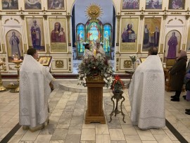 В праздник Рождества Христова Управляющий епархией возглавил праздничные богослужения в Благовещенском кафедральном соборе Павлодара