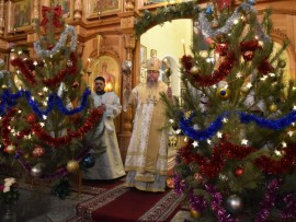 Празднование Рождества Христова в Кафедральном соборе г. Петропавловска