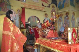 В Неделю Антипасхи в Воскресенском храме города Аксу отметили престольный праздник