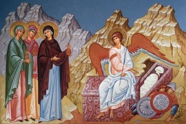 В Неделю жен-мироносиц Высокопреосвященнейший архиепископ Серапион совершил Литургию в кафедральном соборе Воскресения Христова г. Кокшетау