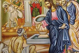 В Неделю 4-ю по Пасхе, о расслабленном Высокопреосвященнейший архиепископ Серапион совершил Литургию в кафедральном соборе Воскресения Христова г. Кокшетау