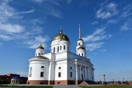 Высокопреосвященнейший архиепископ Серапион совершил Божественную литургию в 7-ю Неделю по Пасхе в кафедральном соборе Воскресения Христова г. Кокшетау