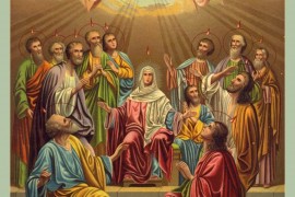 В день Святого Духа Высокопреосвященнейший архиепископ Серапион совершил Божественную литургию в кафедральном соборе Воскресения Христова г. Кокшетау