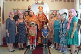 В день памяти святого великомученика целителя Пантелеимона престольный праздник отметили в приходе села Актогай