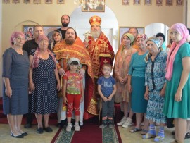 В день памяти святого великомученика целителя Пантелеимона престольный праздник отметили в приходе села Актогай