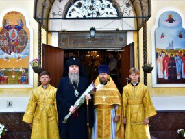 Архиерейская Литургия в Неделю 10-ю по Пятидесятнице в храме Всех Святых г. Петропавловска