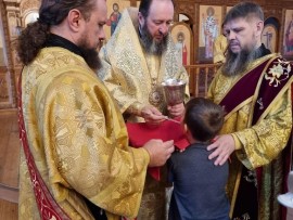 В 10-ю Неделю после Пятидесятницы архиепископ Амфилохий совершил Божественную Литургию в Андреевском кафедральном соборе города Усть-Каменогорска