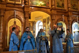 Праздник Рождества Пресвятой Владычицы нашей Богородицы отметили в главном храме Северного Казахстана