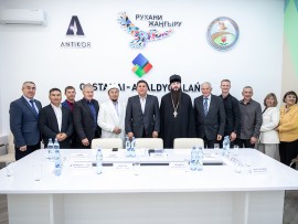 Секретарь Костанайской и Рудненской епархии принял участие в мероприятии, посвященному Дню духовного согласия