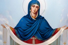 В праздник Покрова Божией Матери Высокопреосвященный архиепископ Серапион совершил Литургию в храме священномученика Елевферия Римского города Степногорска