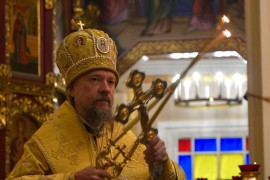 19 ноября - Литургию в Вознесенском кафедральном соборе совершил епископ Геннадий