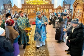 Божественная Литургия в день празднования Сретения Господа Бога и Спаса нашего Иисуса Христа