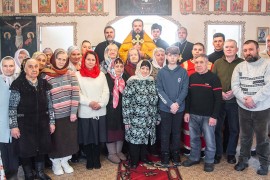 В неделю о мытаре и фарисее секретарь Епархии совершил Литургия в с. Ает