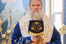 Литургия святителя Василия Великого состоялась на подворье Актюбинской епархии архиерейским чином во второе воскресенье Великого поста