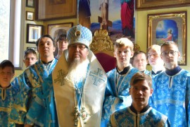 Управляющий епархией совершил Божественную Литургию в праздник Благовещения Пресвятой Богородицы