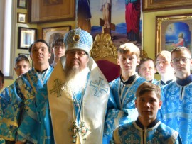 Управляющий епархией совершил Божественную Литургию в праздник Благовещения Пресвятой Богородицы