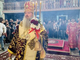 В ПРАЗДНИК СВЕТЛОГО ХРИСТОВА ВОСКРЕСЕНИЯ ЕПИСКОП ЧИМКЕНТСКИЙ И ТУРКЕСТАНСКИЙ ХРИСАНФ СОВЕРШИЛ ПАСХАЛЬНОЕ БОГОСЛУЖЕНИЕ В ГЛАВНОМ ХРАМЕ Г. ШЫМКЕНТА