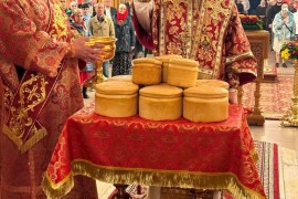 Пасха Божия спасительная. Божественная Литургия в Андреевском кафедральном соборе города Усть-Каменогорска