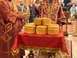 Пасха Божия спасительная. Божественная Литургия в Андреевском кафедральном соборе города Усть-Каменогорска