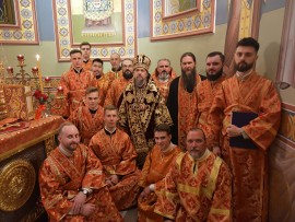 Епископ Геннадий совершил пасхальную службу в Храма Княза Владимира