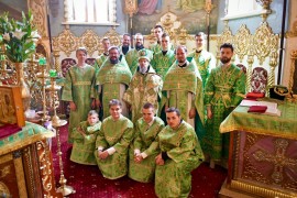 Служение епископа Геннадия в праздник Пресвятой Троицы