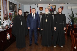 Епископ Актюбинский и Кызылординский Игнатий посетил с рабочим визитом город Байконур