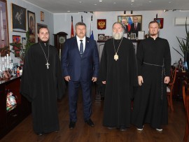 Епископ Актюбинский и Кызылординский Игнатий посетил с рабочим визитом город Байконур