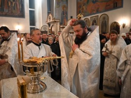 Крещение Господа Бога и Спаса нашего Иисуса Христа в главном храме Костанайской епархии
