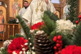 Светлый праздник Рождества Христова молитвенно встретили в Андреевском кафедральном соборе города Усть-Каменогорска