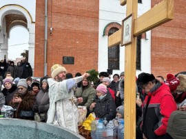 Святое Богоявление молитвенно встретили православные христиане города Усть-Каменогорска