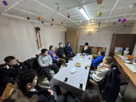 Встреча епископа Чимкентского и Туркестанского Хрисанфа с участниками Православного молодежного клуба «Ставрос»