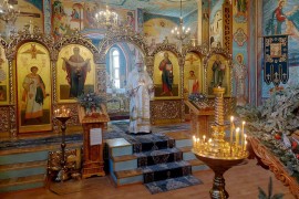 На подворье Актюбинской и Кызылординской епархии епископ Игнатий совершил воскресную Литургию