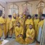 В праздник трех святителей епископ Игнатий совершил Литургию в храме в чест ...