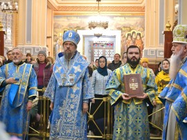 Служение епископа Каскеленского Геннадия на праздник Сретения Господня
