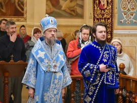 Служение епископа Каскеленского Геннадия в неделю о блудном сыне