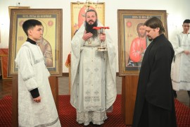 Ночная молодежная литургия домовом храме Духовно-культурного и административного центра им. епископа Тимона Русанова