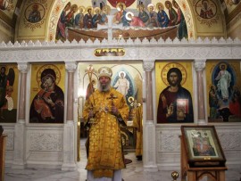 В Неделю мясопустную, о Страшнем суде, Преосвященнейший Епископ Вениамин совершил Литургию в кафедральном соборе Воскресения Христова г. Кокшетау