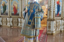 В Актобе была совершена Литургия в празднование Иверской иконы Божией Матери