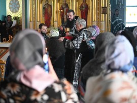 Первая Литургия Преждеосвященных Даров в наступившем году в Иоанно-Богословском кафедральном соборе города Рудного