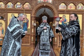 Первая Литургия Преждеосвященных Даров была совершена в Андреевском кафедральном соборе
