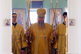 Архиерейская Литургия во Вторую Неделю Великого Поста в Севастиано-Магдалининском храме Петропавловска